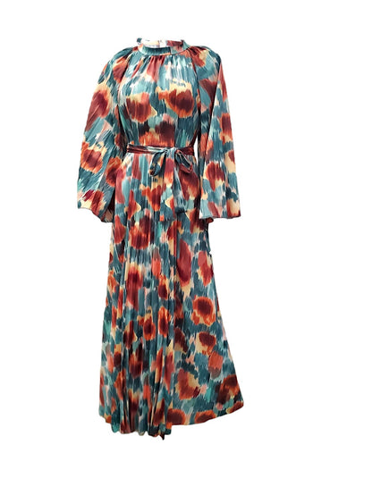 Multi-Print Maxi Dress