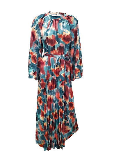 Multi-Print Maxi Dress